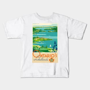 Poster Ontario Lakelands Kids T-Shirt